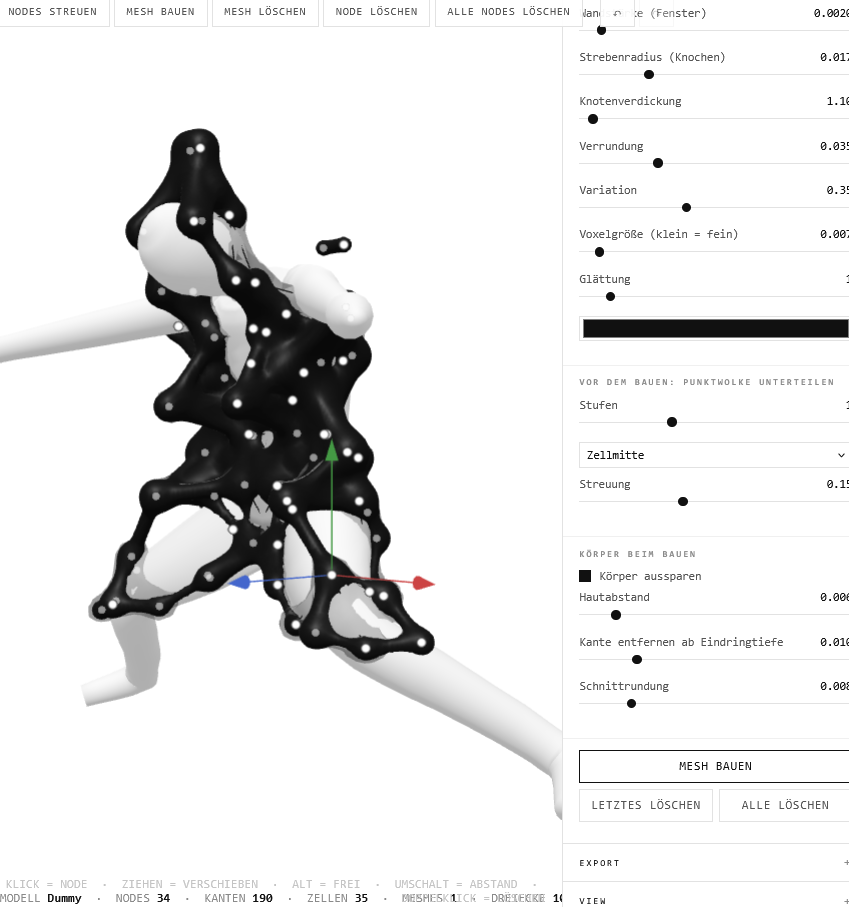 VORONOI EXOSELETON - sketching